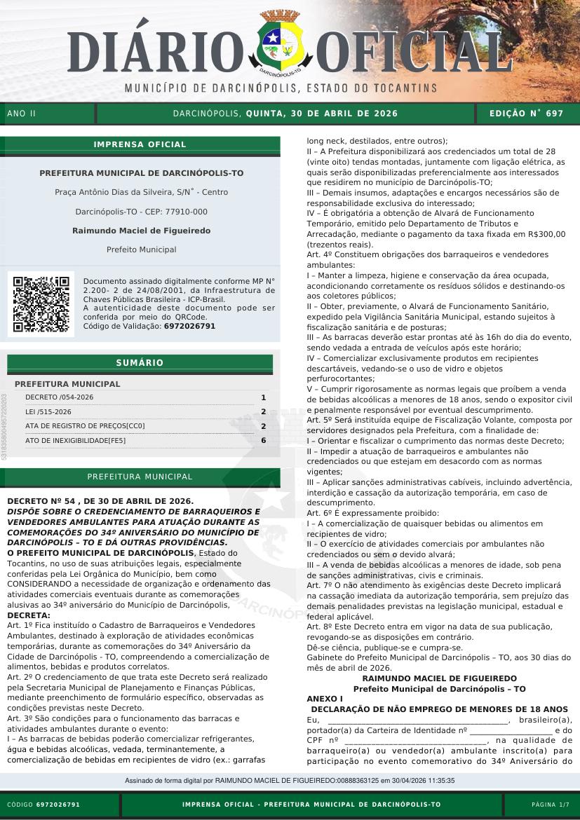 Capa da edição