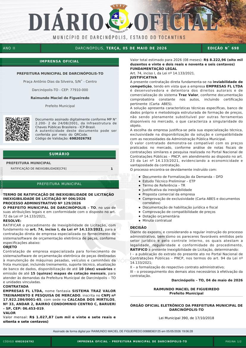Capa da edição