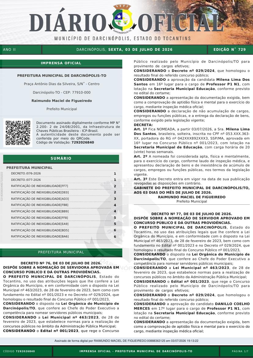 Capa da edição